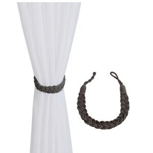 New Gray Braided Tieback 4ct